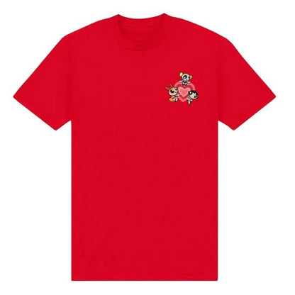 Front - The Powerpuff Girls Unisex Adult Chest T-Shirt