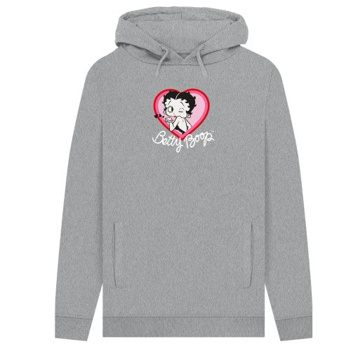 Front - Betty Boop Unisex Adult Blow A Kiss Hoodie