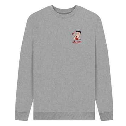 Front - Betty Boop Unisex Adult Strike A Pose Sweatshirt