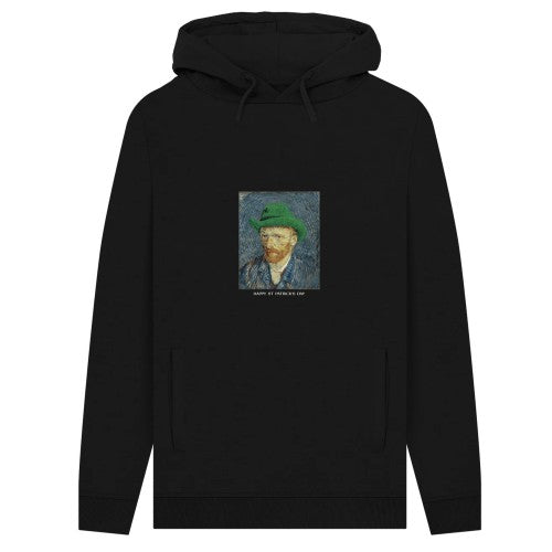 Black - Front - Vincent Van Gogh Unisex Adult St Patricks Day Hoodie