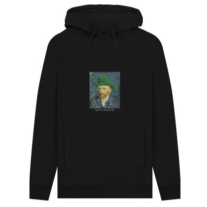 Black - Front - Vincent Van Gogh Unisex Adult St Patricks Day Hoodie