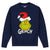 Front - The Grinch Unisex Adult Santa Hat Sweatshirt