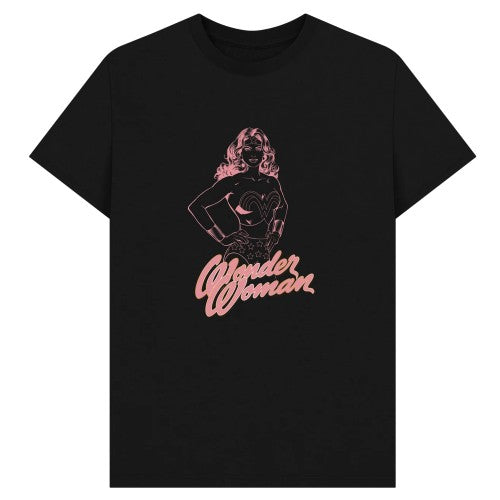 Front - Wonder Woman Unisex Adult Outline T-Shirt