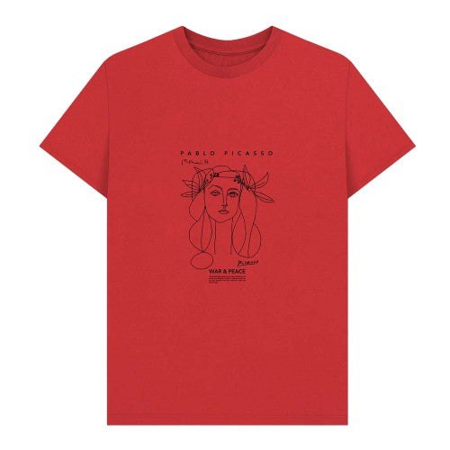 Front - Picasso Unisex Adult War & Peace T-Shirt