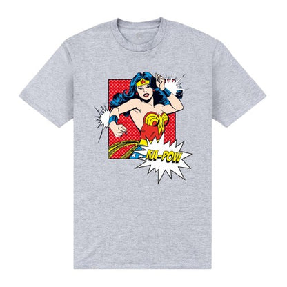 Front - Wonder Woman Unisex Adult Ka-Pow T-Shirt