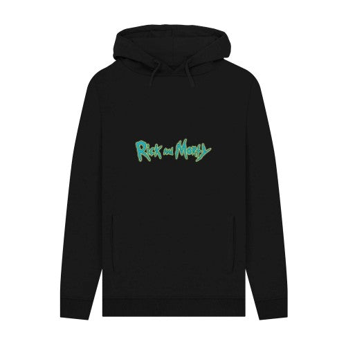 Front - Rick And Morty Unisex Adult Graphic Logo Hoodie