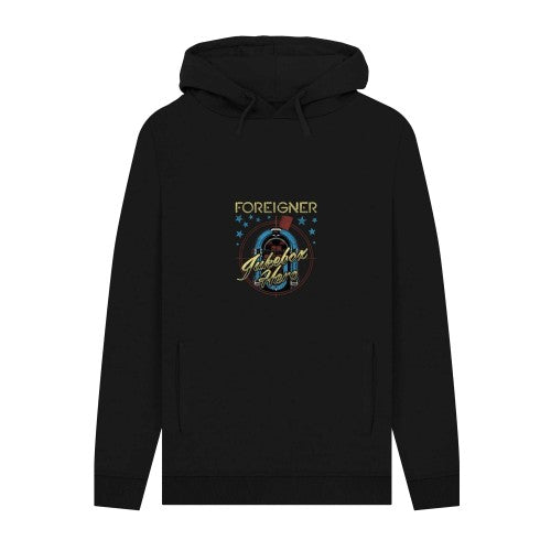 Front - Foreigner Unisex Adult Jukebox Graphic Hoodie