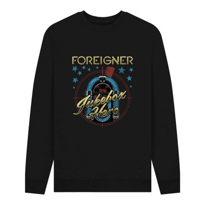 Front - Foreigner Unisex Adult Jukebox Hero Graphic Sweatshirt