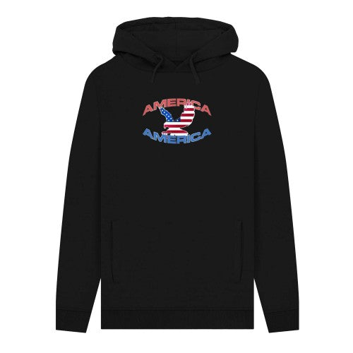 Front - Apoh Mens American Eagle Hoodie