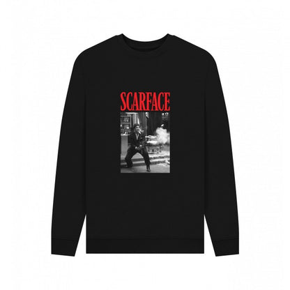 Front - Scarface Unisex Adult Say Hello Sweatshirt