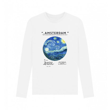 Front - Apoh Unisex Adult Amsterdam Vincent Van Gogh Long-Sleeved T-Shirt