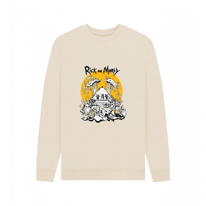 Front - Rick And Morty Unisex Adult Rest and Ricklaxation Sweatshirt