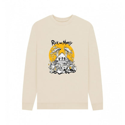 Front - Rick And Morty Unisex Adult Rest and Ricklaxation Sweatshirt