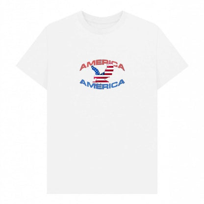 Front - Apoh Unisex Adult American Eagle T-Shirt