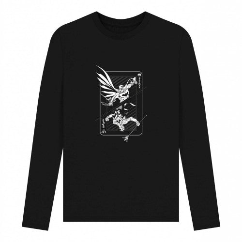 Front - DC Comics Unisex Adult Batman Vs Joker T-Shirt