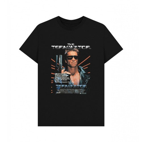 Front - The Terminator Unisex Adult Movie Poster T-Shirt
