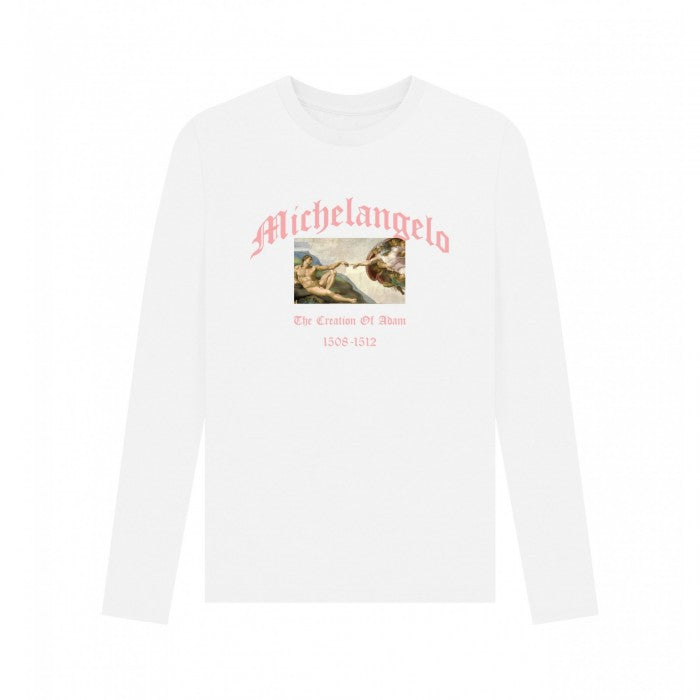 Front - Apoh Unisex Adult The Creation Of Adam Michelangelo T-Shirt