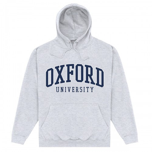 Front - University Of Oxford Unisex Adult Text Hoodie