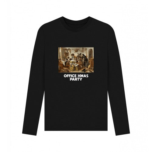 Front - Apoh Unisex Adult Office Xmas Party Long-Sleeved T-Shirt