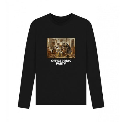 Front - Apoh Unisex Adult Office Xmas Party Long-Sleeved T-Shirt