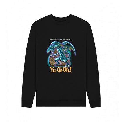 Front - Yu-Gi-Oh! Unisex Adult Blue-Eyes White Dragon Sweatshirt