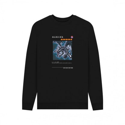 Front - Yu-Gi-Oh! Unisex Adult Red-Eyes Black Dragon Sweatshirt
