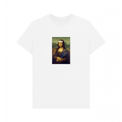 Front - Apoh Unisex Adult Mona Lisa Tennis T-Shirt