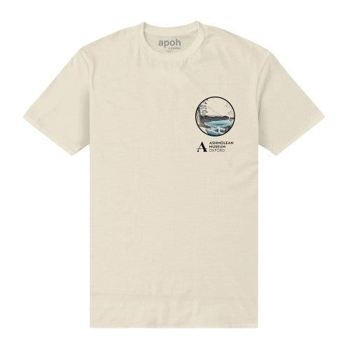 Front - Ashmolean Museum Unisex Adult Vintage Wave T-Shirt