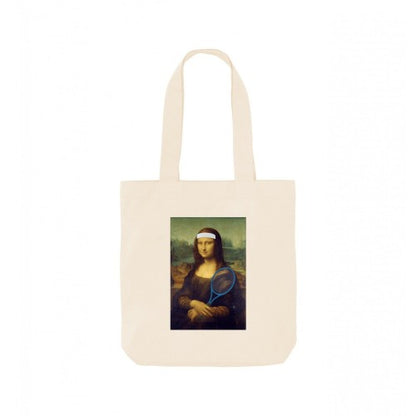 Front - Apoh Tennis Mona Lisa Tote Bag