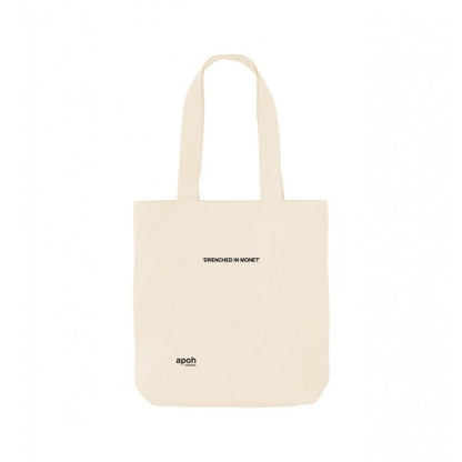 Front - Apoh Drenched In Monet Slogan Tote Bag