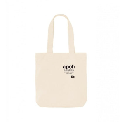 Front - Apoh Hackney Slogan Tote Bag