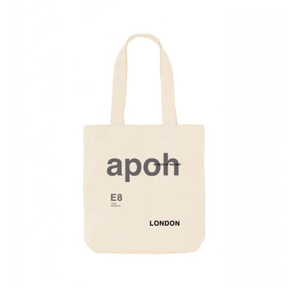Front - Apoh London Slogan Tote Bag