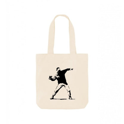 Front - Apoh Festival Cup Thrower Banksy Tote Bag
