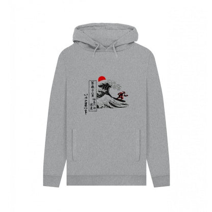 Front - Apoh Unisex Adult Santa Great Wave Hokusai Hoodie