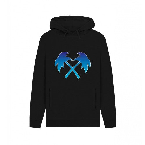 Front - Trainer Spotter Unisex Adult Fade Cross Palms Hoodie