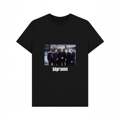 Front - The Sopranos Unisex Adult Cast T-Shirt