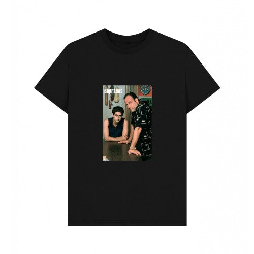 Front - The Sopranos Unisex Adult Tony and Christopher T-Shirt