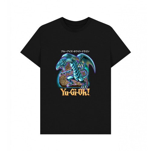 Front - Yu-Gi-Oh! Unisex Adult Blue-Eyes White Dragon T-Shirt