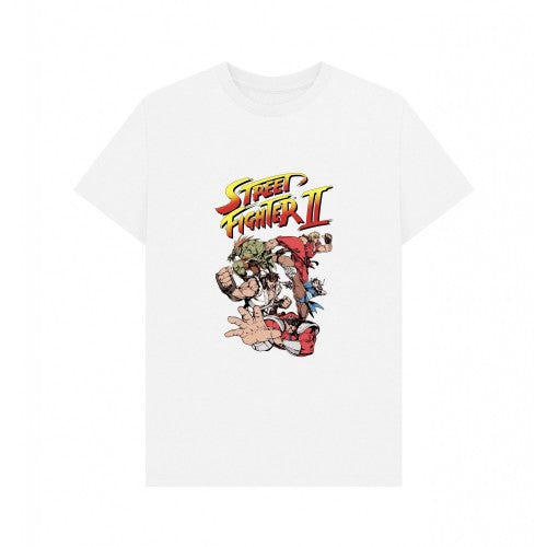 Front - Street Fighter 2 Unisex Adult Group T-Shirt