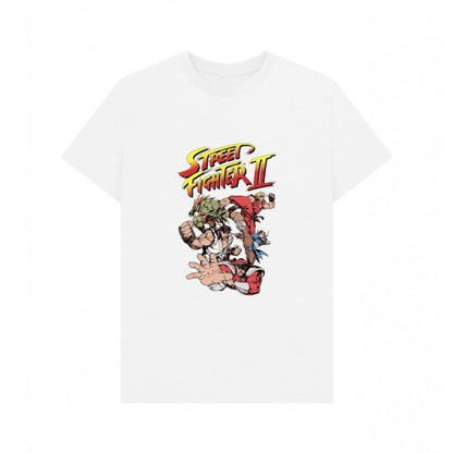Front - Street Fighter 2 Unisex Adult Group T-Shirt