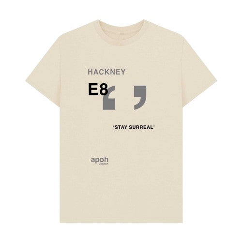 Front - Apoh Unisex Adult Surreal Hackney Slogan T-Shirt