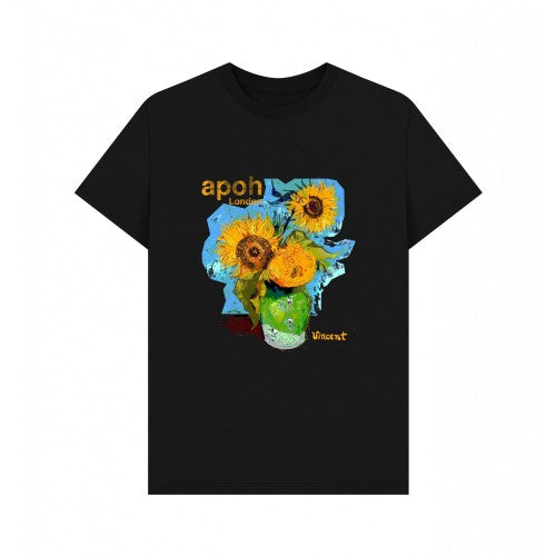 Front - Apoh Unisex Adult Sunflowers Bouquet Vincent Van Gogh T-Shirt