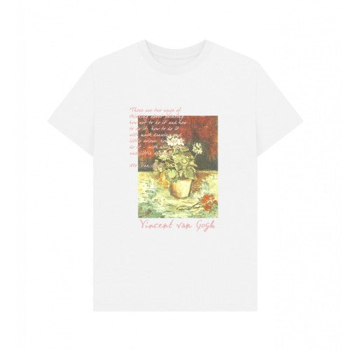 Front - Apoh Unisex Adult Geranium Vincent Van Gogh T-Shirt