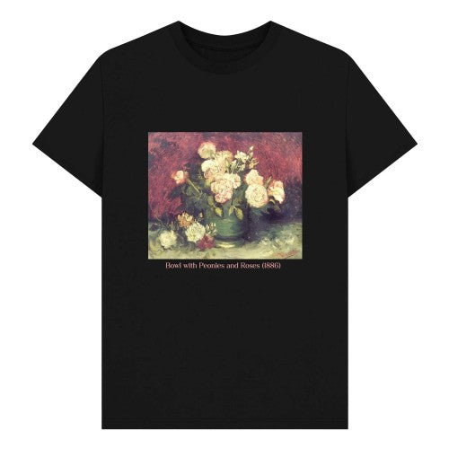 Front - Apoh Unisex Adult Peonies Vincent Van Gogh T-Shirt