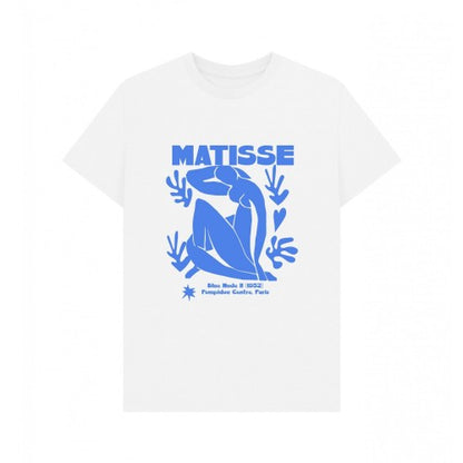 Front - Apoh Unisex Adult Blue Nude Matisse T-Shirt