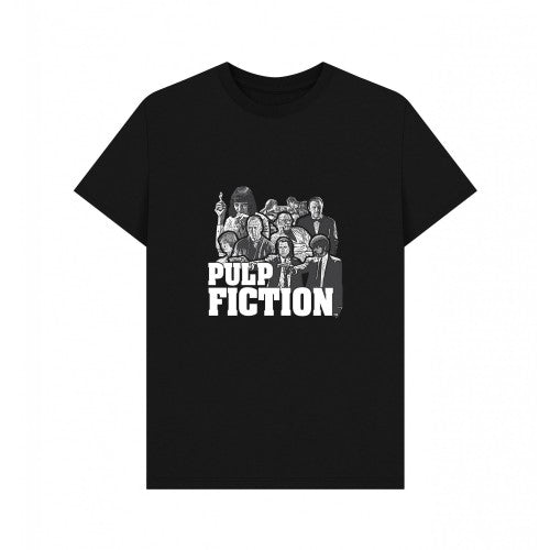 Front - Pulp Fiction Unisex Adult Cast T-Shirt