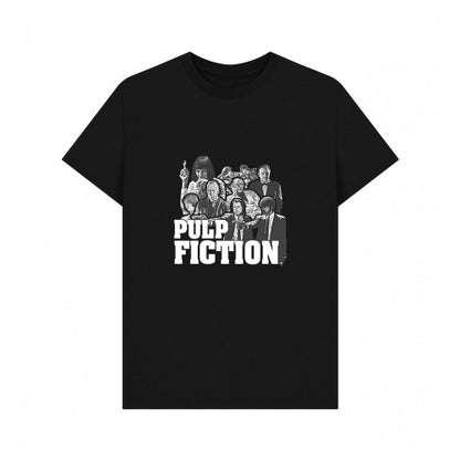 Front - Pulp Fiction Unisex Adult Cast T-Shirt