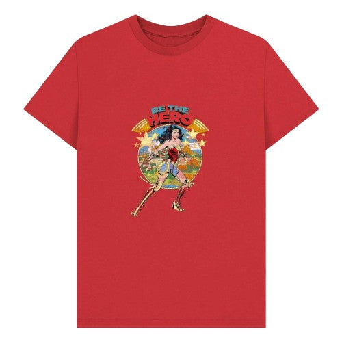 Front - Wonder Woman Unisex Adult Be The Hero Baseball T-Shirt