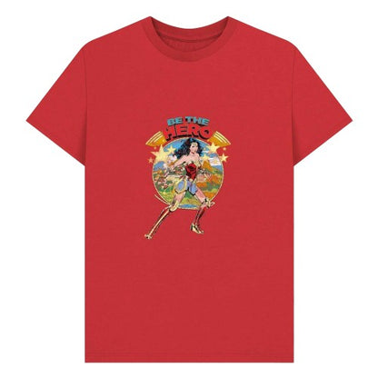 Front - Wonder Woman Unisex Adult Be The Hero Baseball T-Shirt