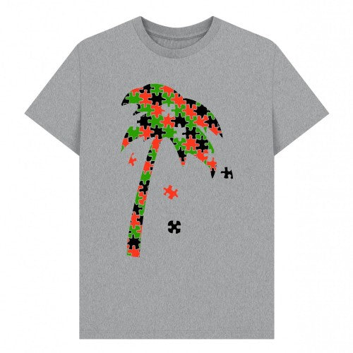 Front - Trainer Spotter Unisex Adult Jigsaw T-Shirt
